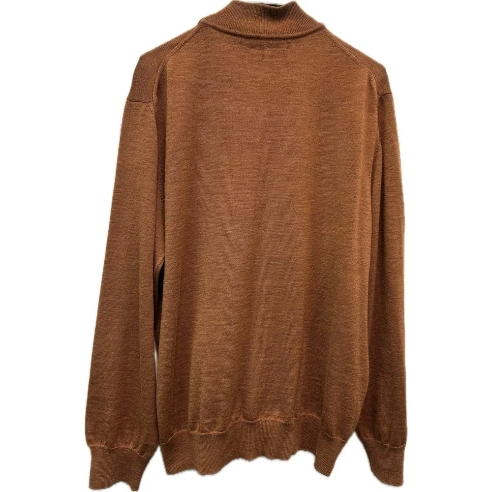 John W. Nordstrom 100% Extra-fine Merino Wool Made in Italy Turtleneck S…